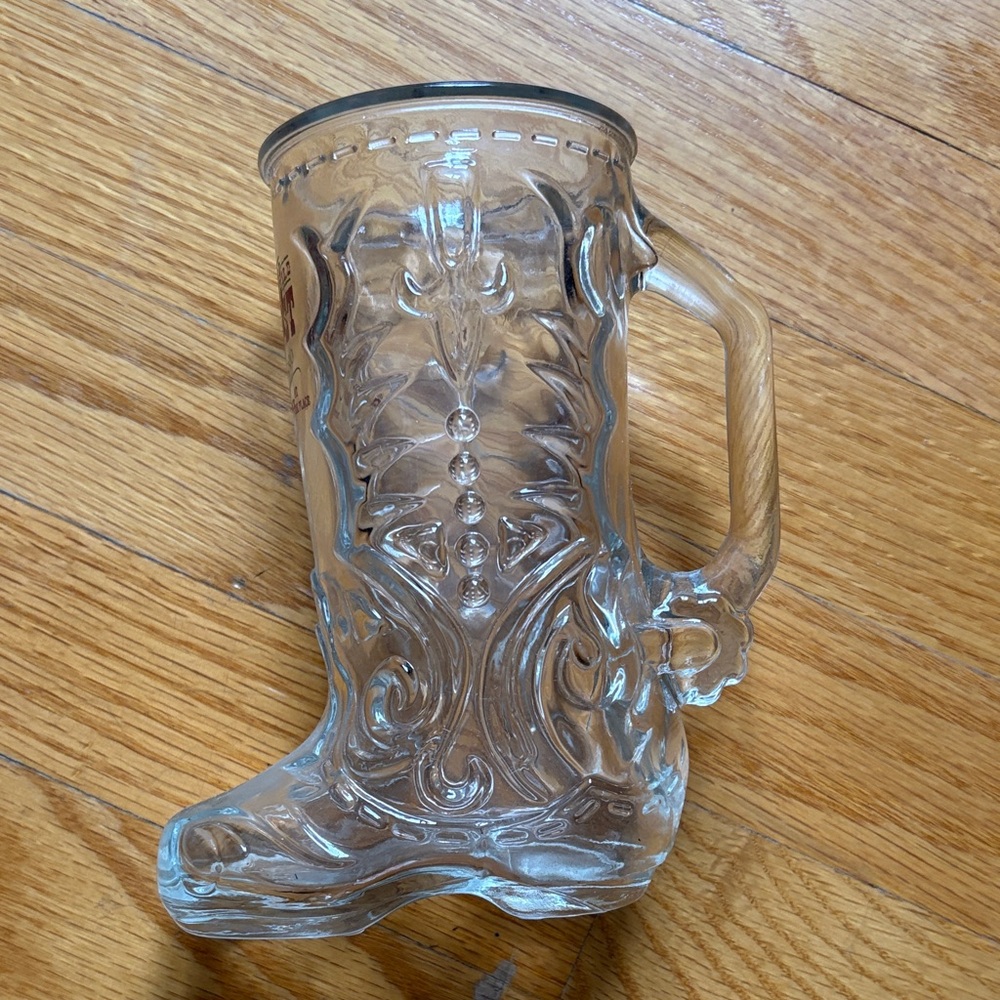 Wild Wild West casino Clear Glass Boot Mug